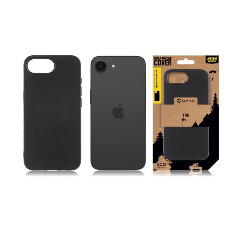 Tactical TPU Kryt pre Apple iPhone 16e Black