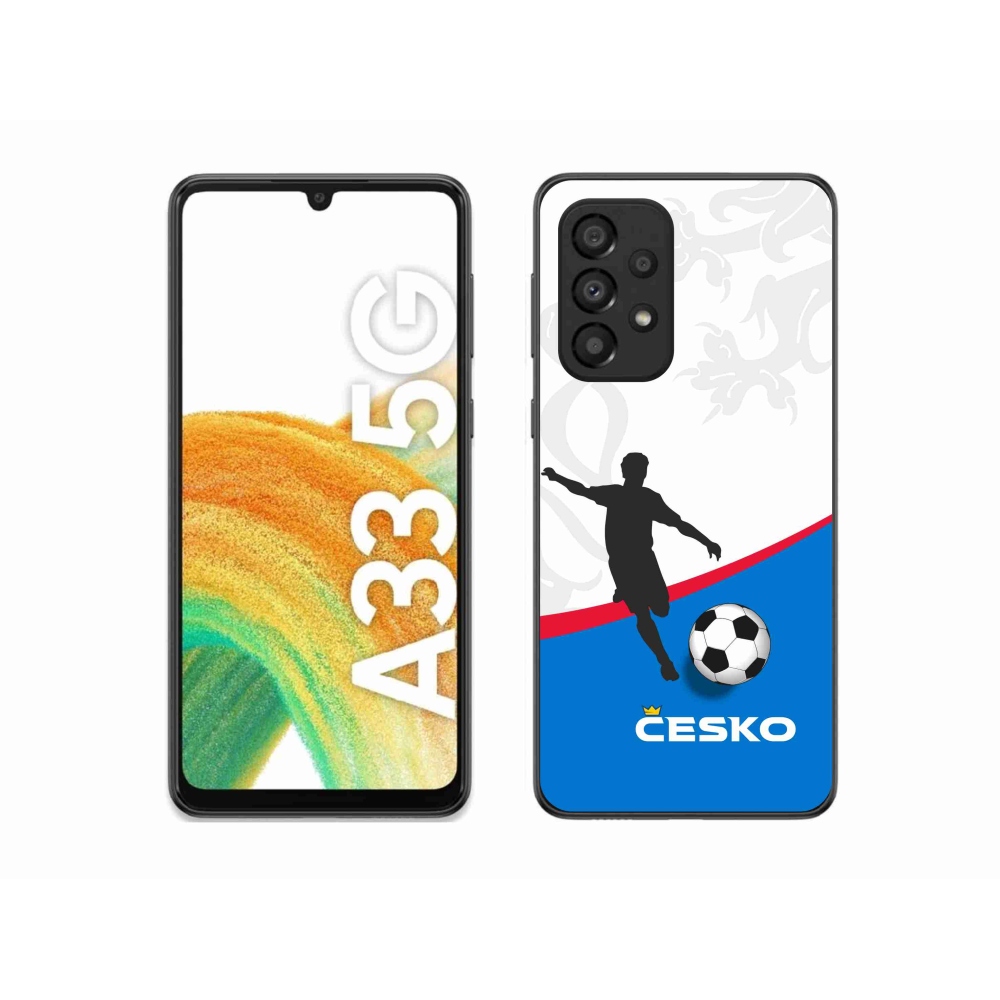 Gélový kryt mmCase na Samsung Galaxy A33 5G - futbal Česko 1