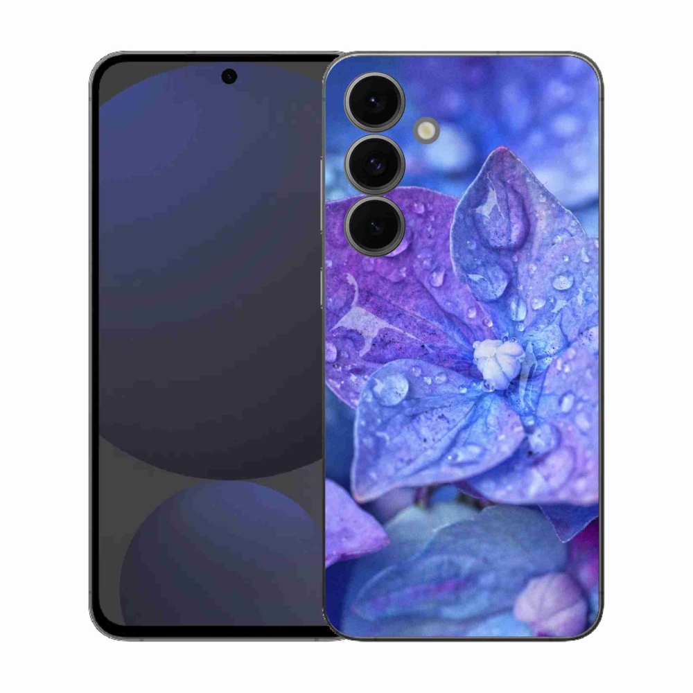 Gélový kryt mmCase na Samsung Galaxy S25 FE - fialový kvet