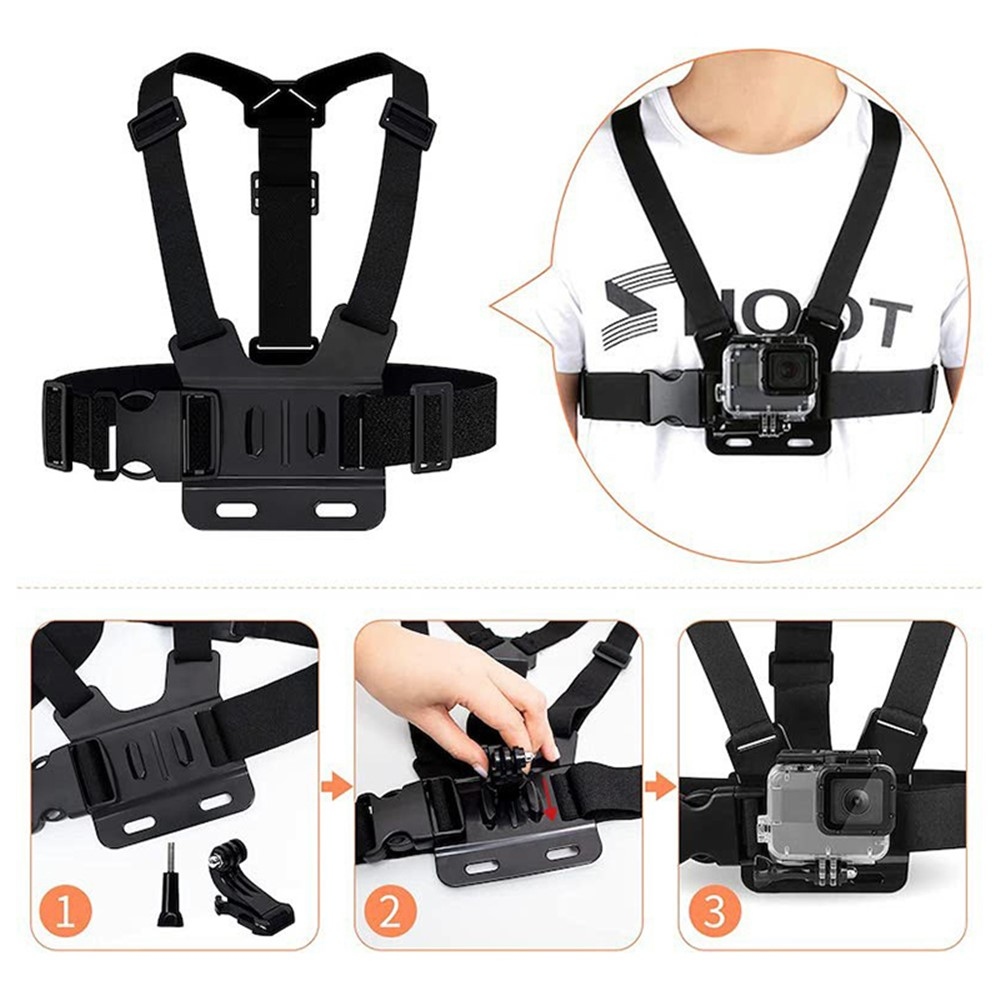 Univerzálna 6v1 sada príslušenstva pre GoPro a akčné kamery