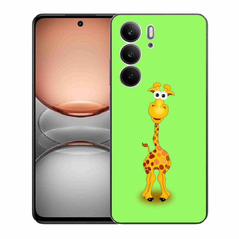 Gélový kryt mmCase na Realme C75 - kreslená žirafa