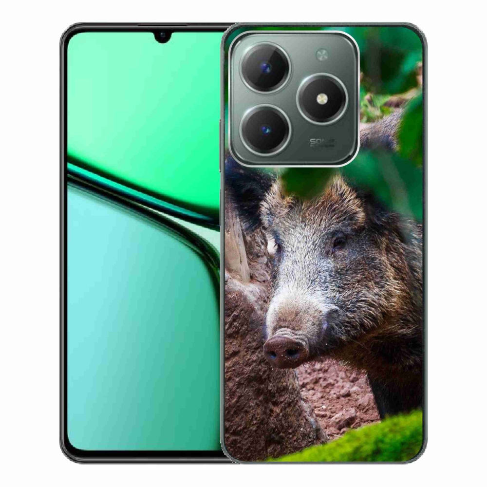 Gélový kryt mmCase na Realme C61 - divoké prasa