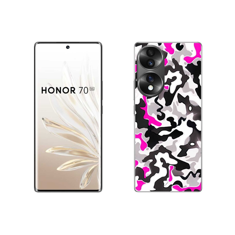 Gélový kryt mmCase na Honor 70 - maskáčový vzor 5