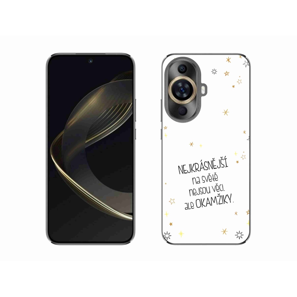 Gélový kryt mmCase na Huawei Nova 11 - citát 4 biele pozadie