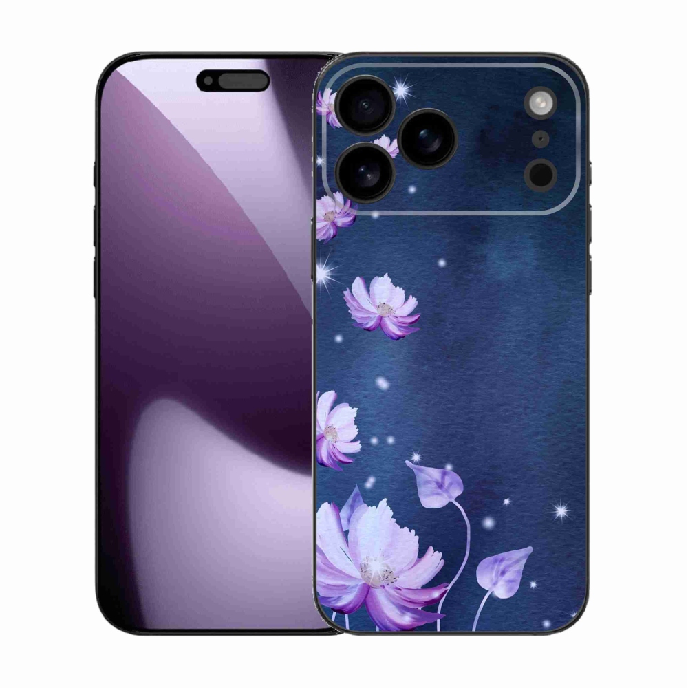 Gélový kryt mmCase na iPhone 17 Pro Max - padajúce kvety