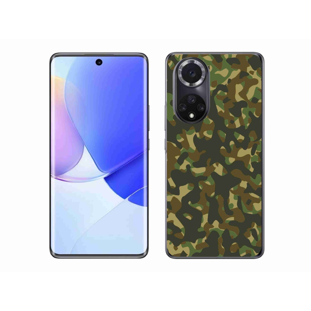 Gélový kryt mmCase na Huawei Nova 9 - maskáčový vzor 1