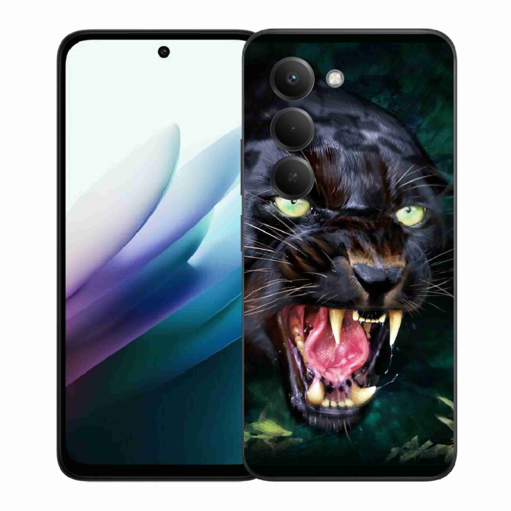 Gélový kryt mmCase na Xiaomi Redmi 15 4G/5G (171mm) - rozzúrený čierny panter