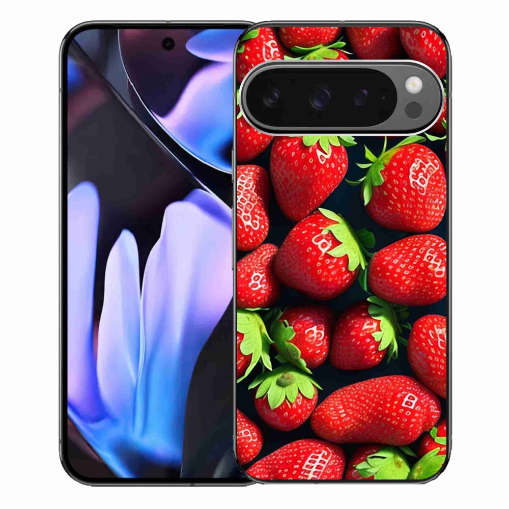 Gélový kryt mmCase na Google Pixel 9 Pro XL - jahody