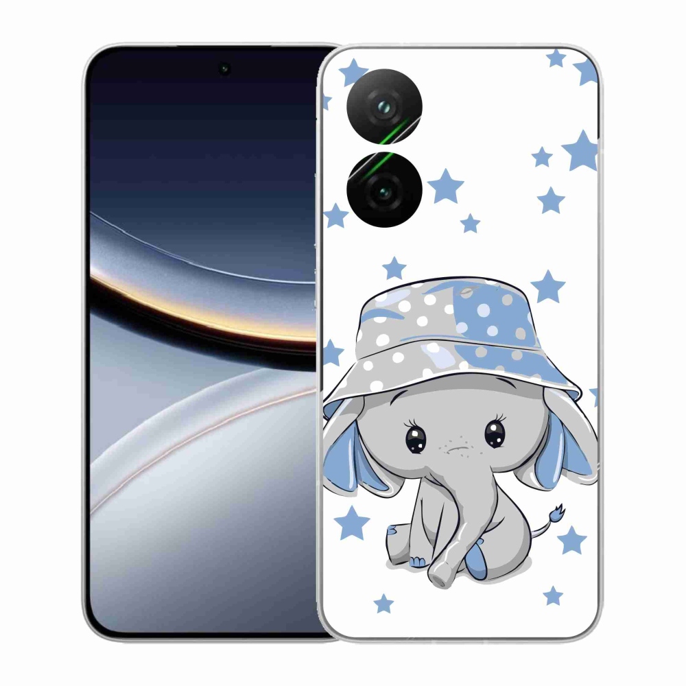 Gélový kryt mmCase na Xiaomi Poco F7 5G - modrý slon