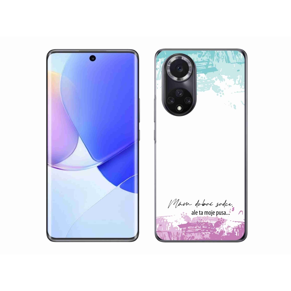 Gélový kryt mmCase na Huawei Nova 9 - vtipný text 3 biele pozadie