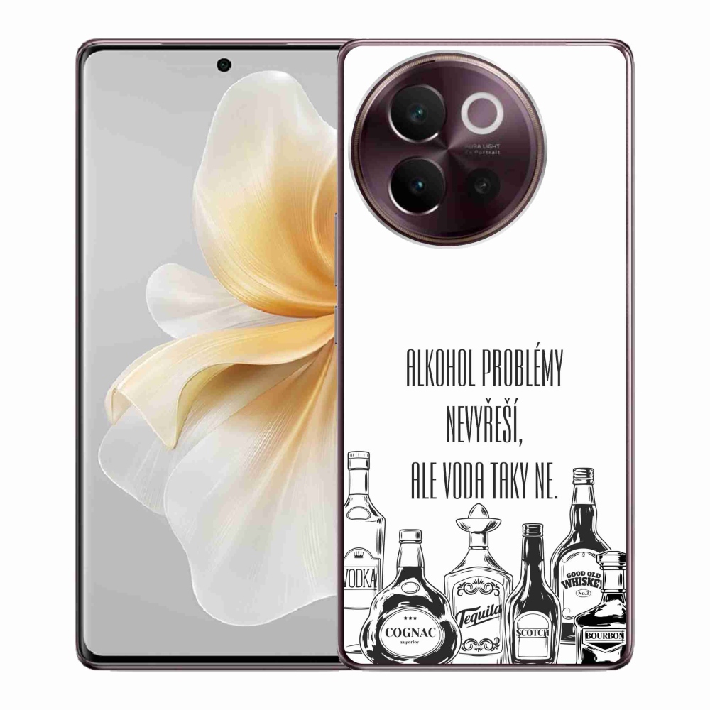 Gélový kryt mmCase na Vivo V40 Lite 5G - vtipný text biele pozadie