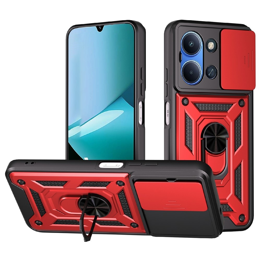 Slide odolný kryt na Xiaomi Redmi 15C 4G/5G (173mm) - červený