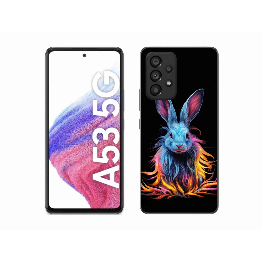 Gélový kryt mmCase na Samsung Galaxy A53 5G - abstraktný zajac