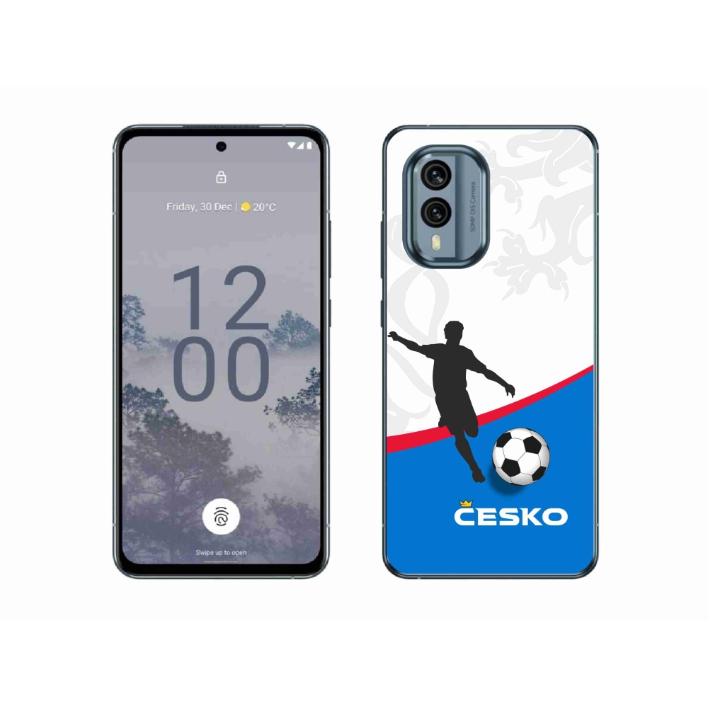 Gélový kryt mmCase na Nokia X30 5G - futbal Česko 1