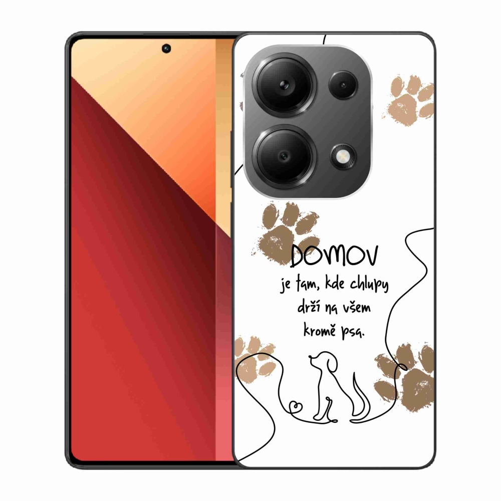 Gélový kryt mmCase na Xiaomi Redmi Note 13 Pro 4G/Poco M6 Pro - psí motív biele pozadie