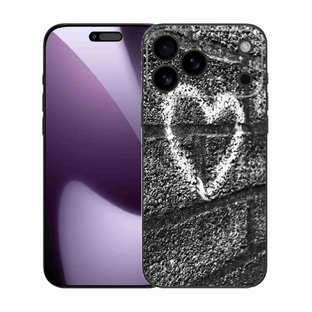 Gélový kryt mmCase na iPhone 17 Pro Max - srdce na stene