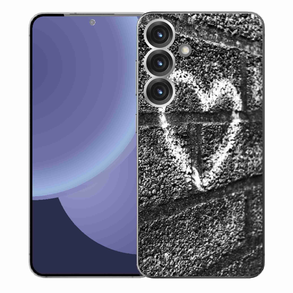 Gélový kryt mmCase na Samsung Galaxy S25+ - srdce na stene