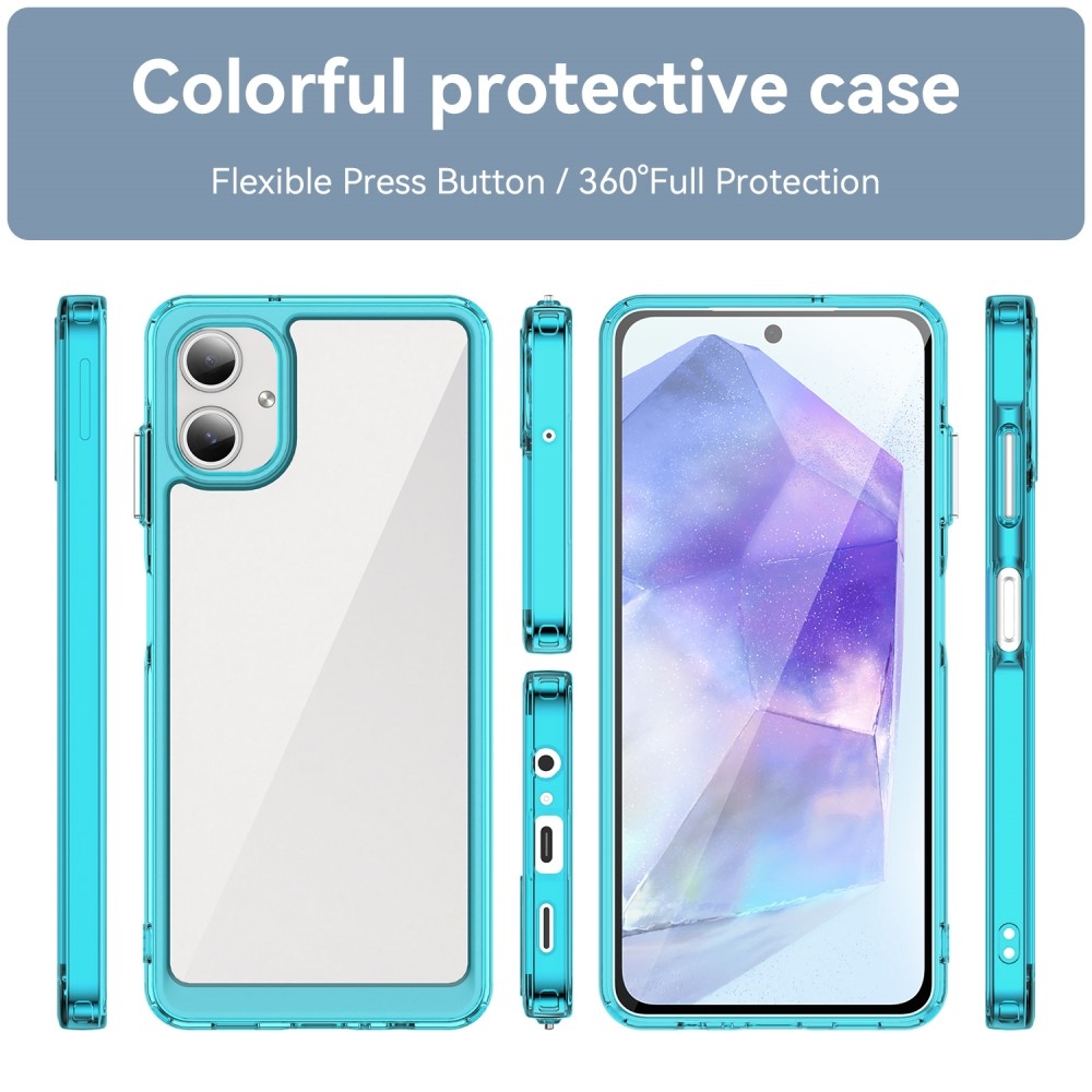 Gélový obal s pevným chrbtom na Samsung Galaxy A06 4G - svetlomodrý