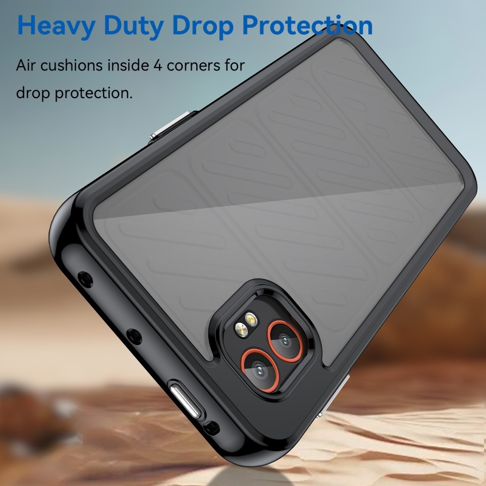 Gélový obal s pevným chrbtom na Samsung Galaxy Xcover 7 Pro - čierne