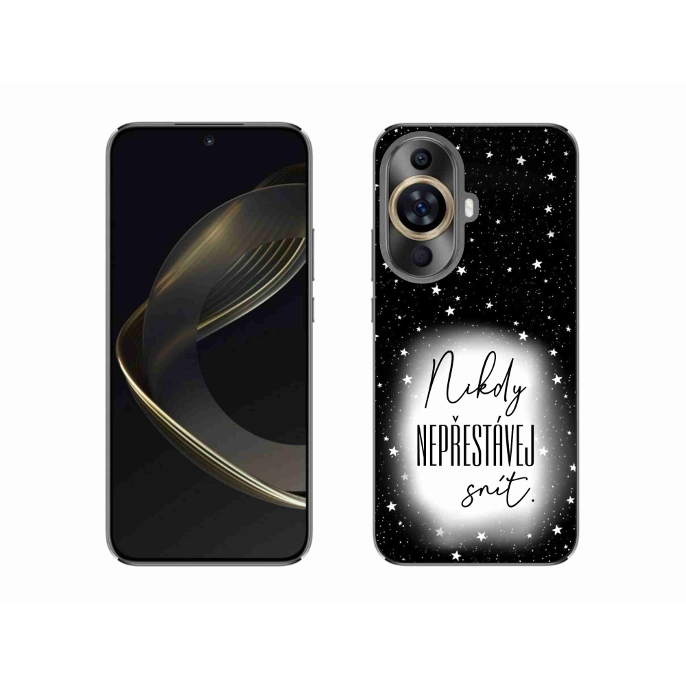 Gélový kryt mmCase na Huawei Nova 11 - citát 1 bieločierne pozadie