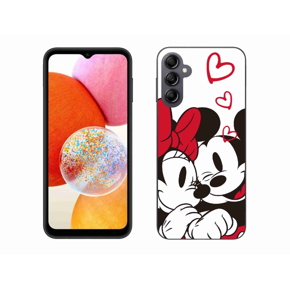 Gélový kryt mmCase na Samsung Galaxy A14 4G/5G - minnie a mickey