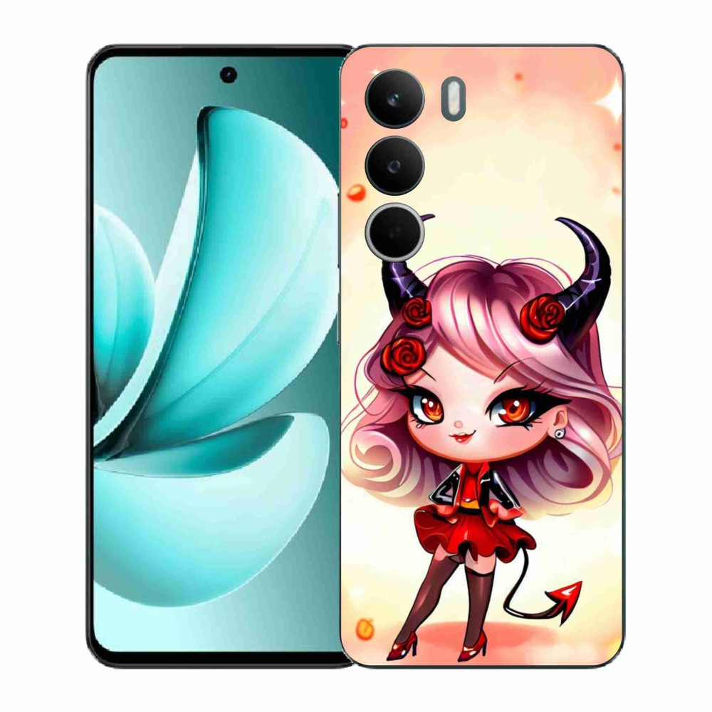 Gélový kryt mmCase na Realme C71 - kreslená čertica