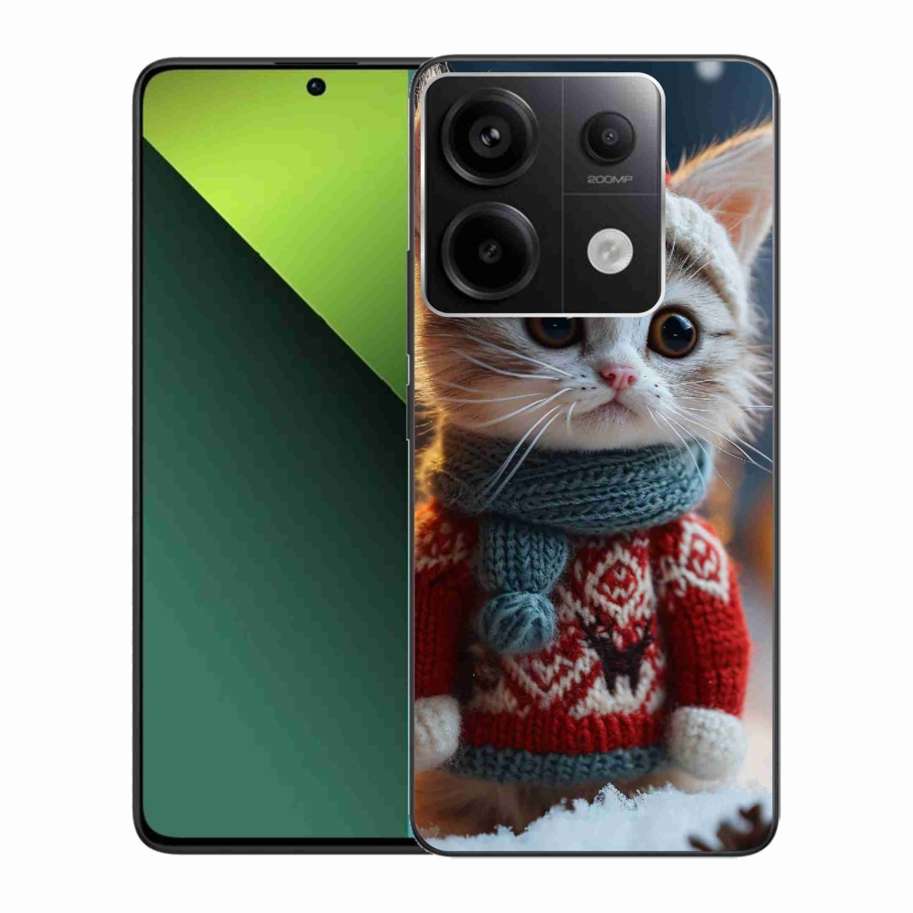 Gélový kryt mmCase na Xiaomi Redmi Note 13 Pro 5G/Poco X6 5G - mačiatko vo svetri