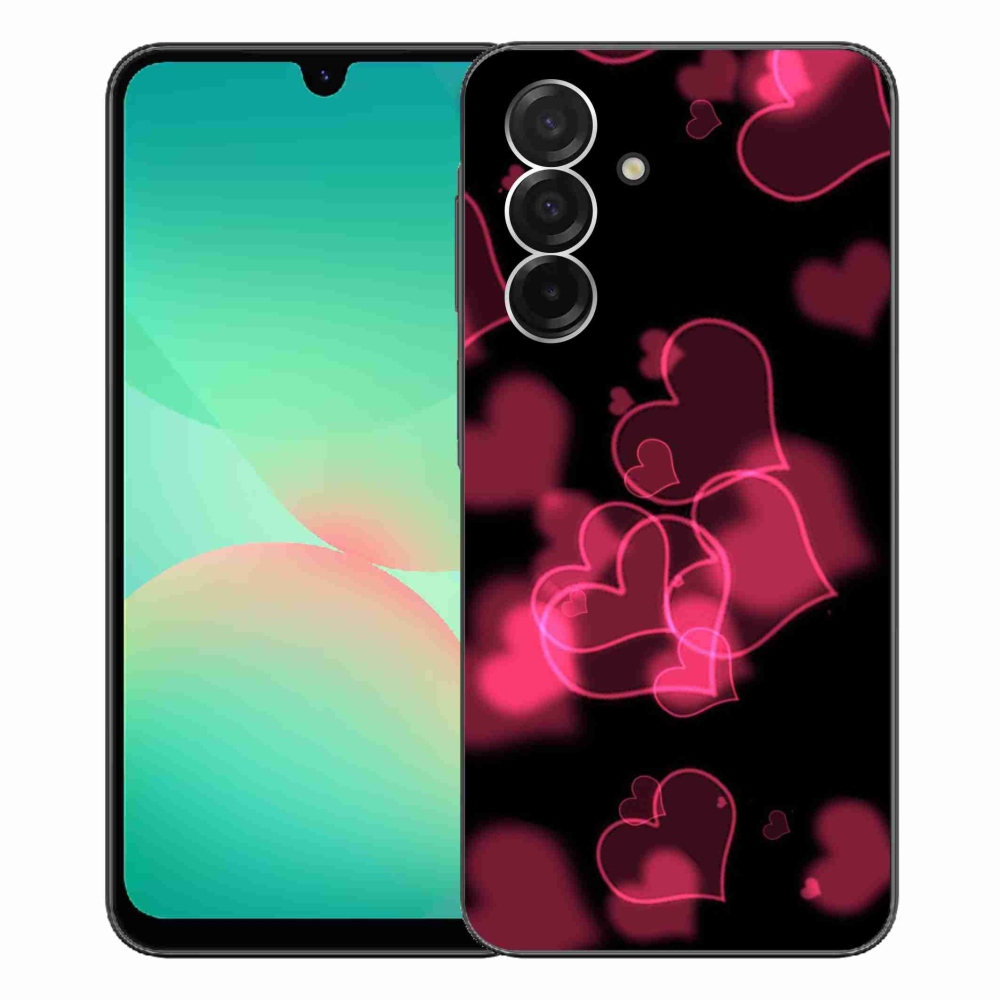 Gélový kryt mmCase na Samsung Galaxy A26 5G - červená srdiečka