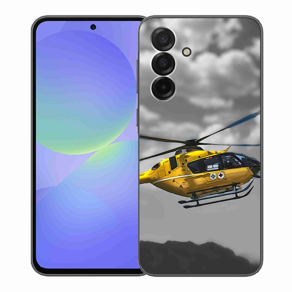 Gélový kryt mmCase na Samsung Galaxy A36 5G - žltá helikoptéra
