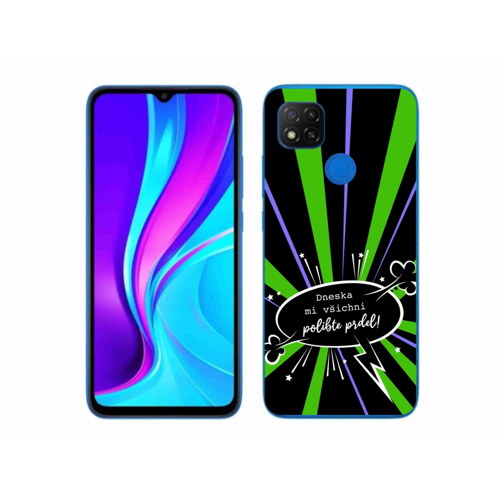 Gélový kryt mmCase na Xiaomi Redmi 9C - vtipný text 15 čierne pozadie