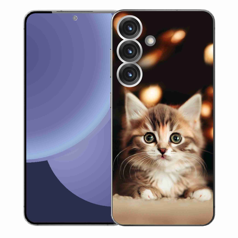Gélový kryt mmCase na Samsung Galaxy S25+ - roztomilé mačiatko 2