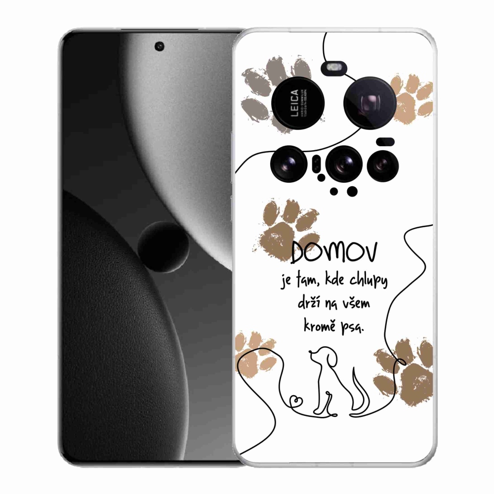 Gélový kryt mmCase na Xiaomi 15 Ultra - psí motív biele pozadie