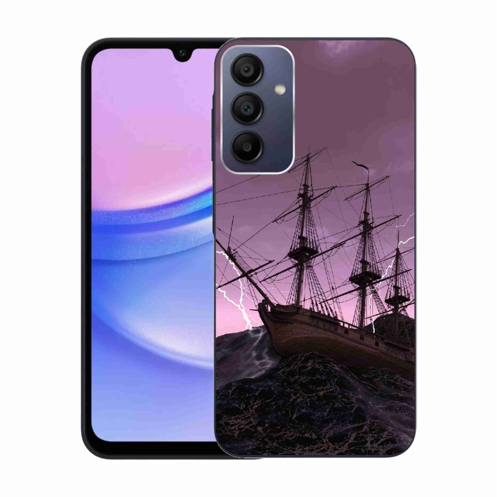 Gélový kryt mmCase na Samsung Galaxy A15 4G/5G - loď v búrke