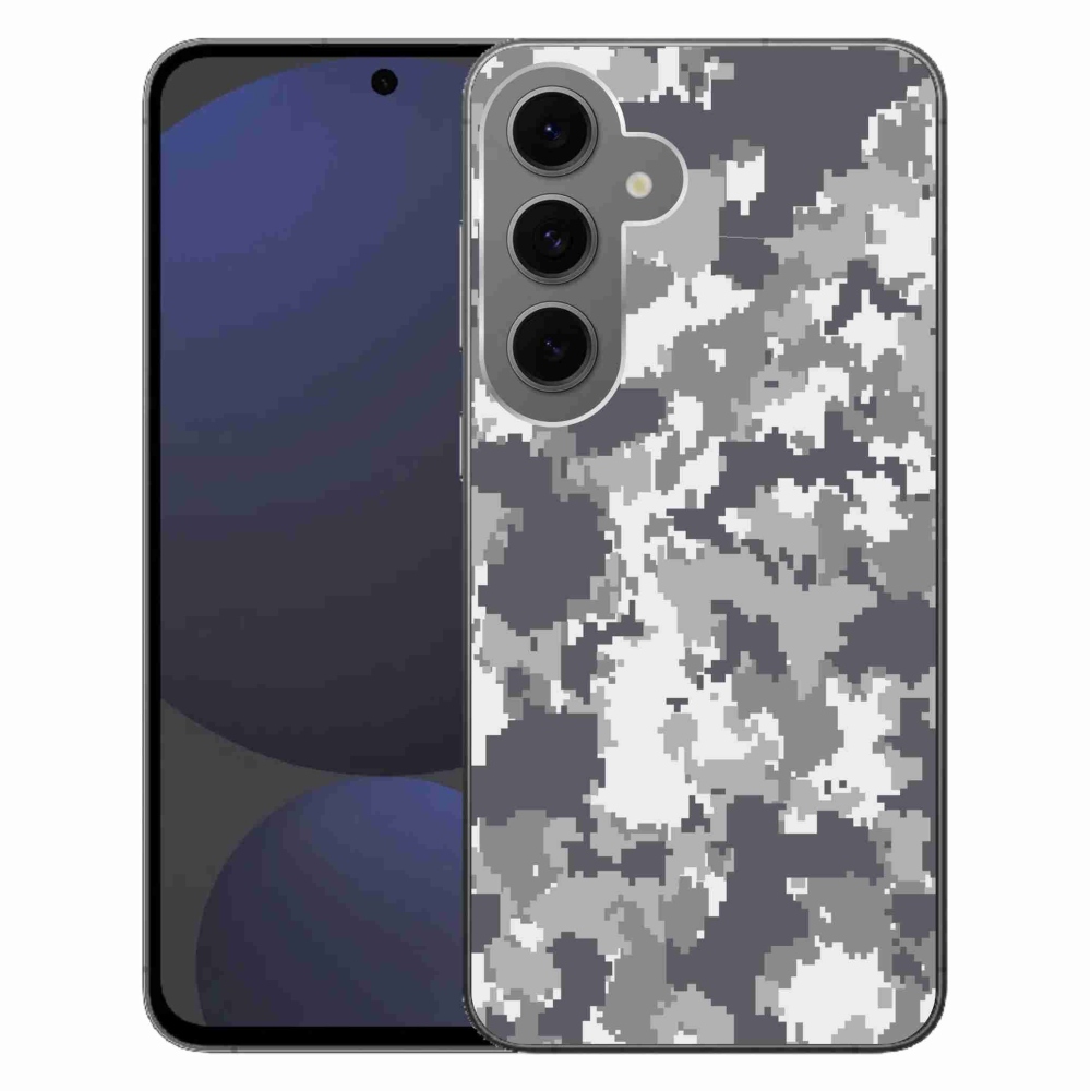 Gélový kryt mmCase na Samsung Galaxy S24 FE - maskáčový vzor 2