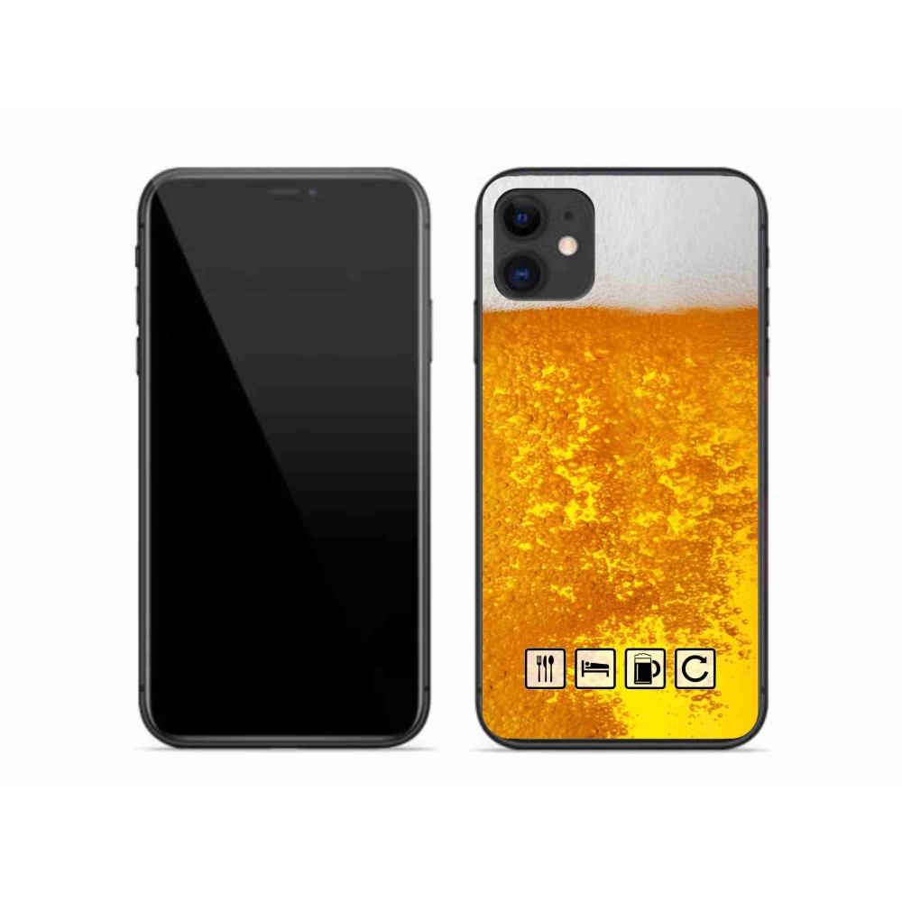 Gélový kryt mmCase na iPhone 11 - pivný motív 3