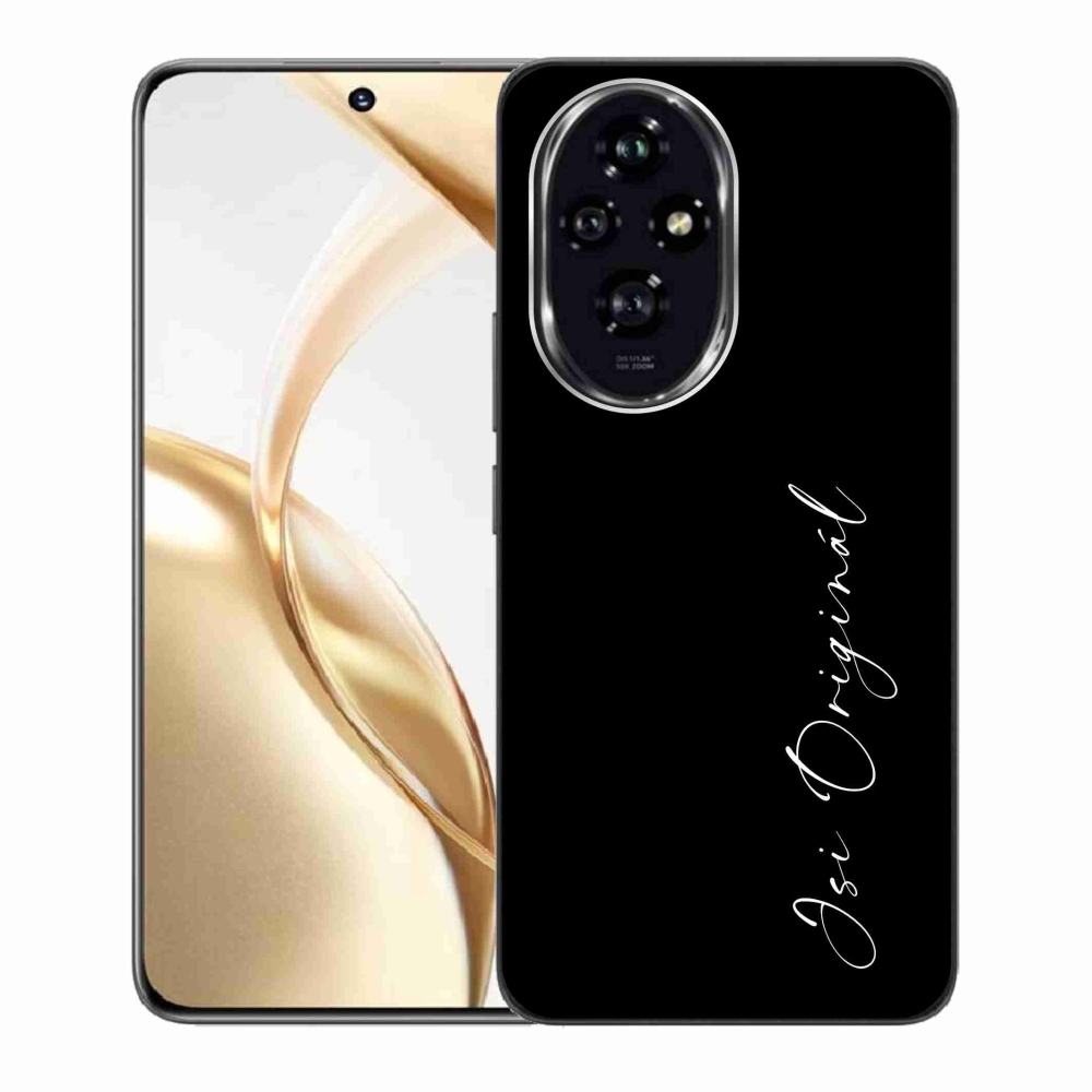 Gélový kryt mmCase na Honor 200 5G - si originál čierne pozadie