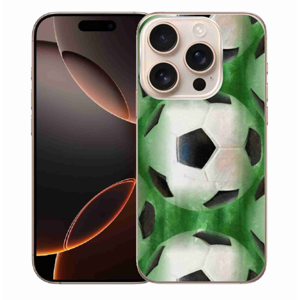 Gélový kryt mmCase na iPhone 16 Pro Max - futbalová lopta