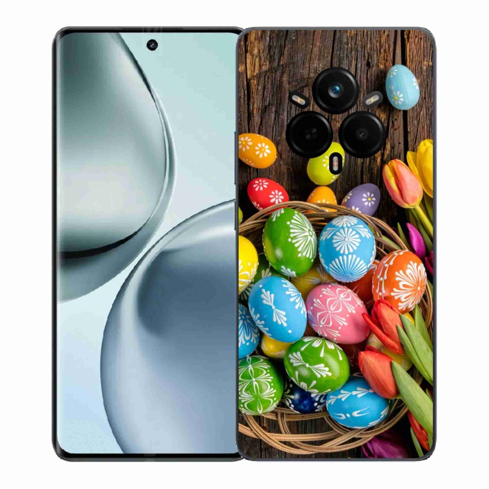 Gélový kryt mmCase na Realme 14 Pro+ 5G - veľkonočné vajíčka