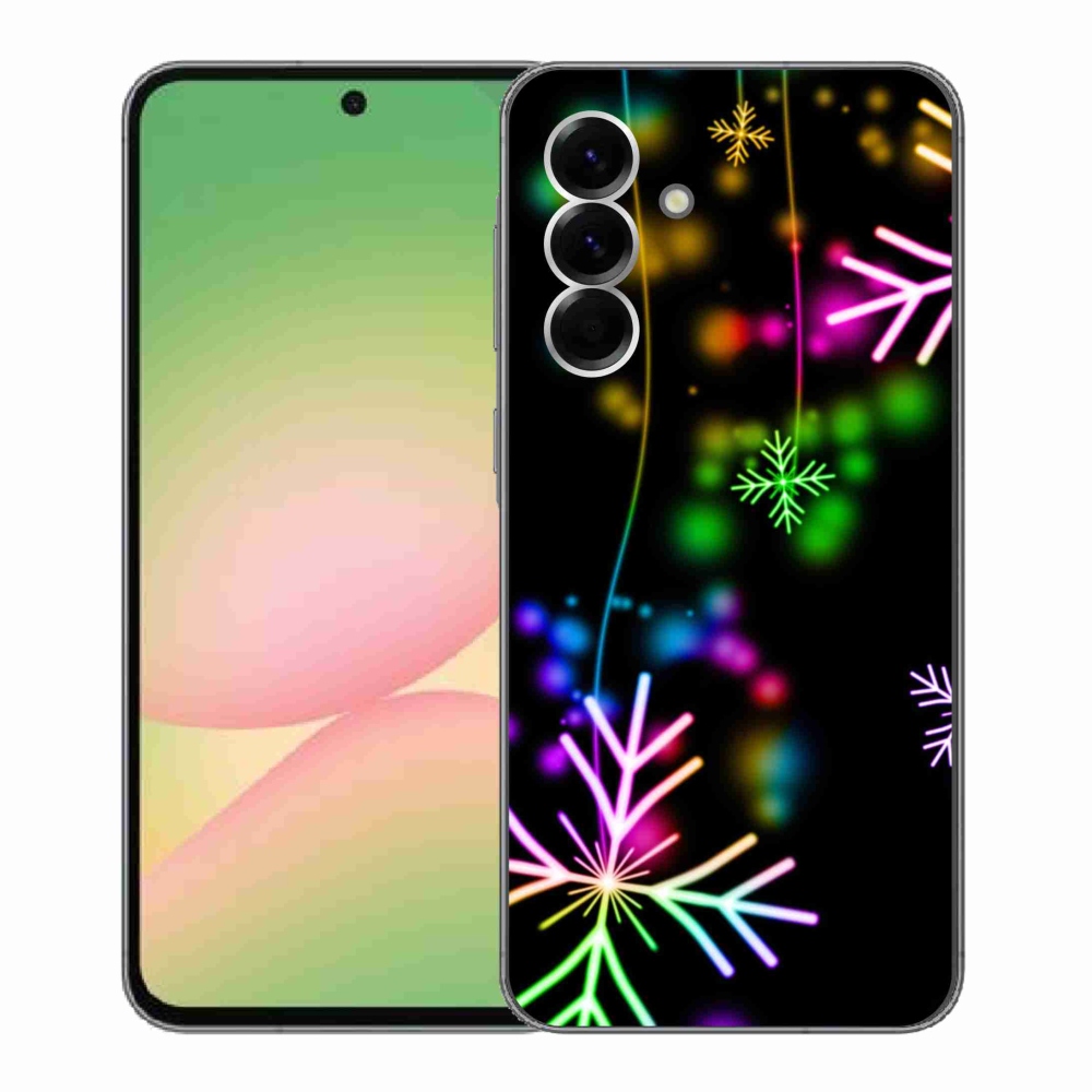 Gélový kryt mmCase na Samsung Galaxy A56 5G - farebné vločky