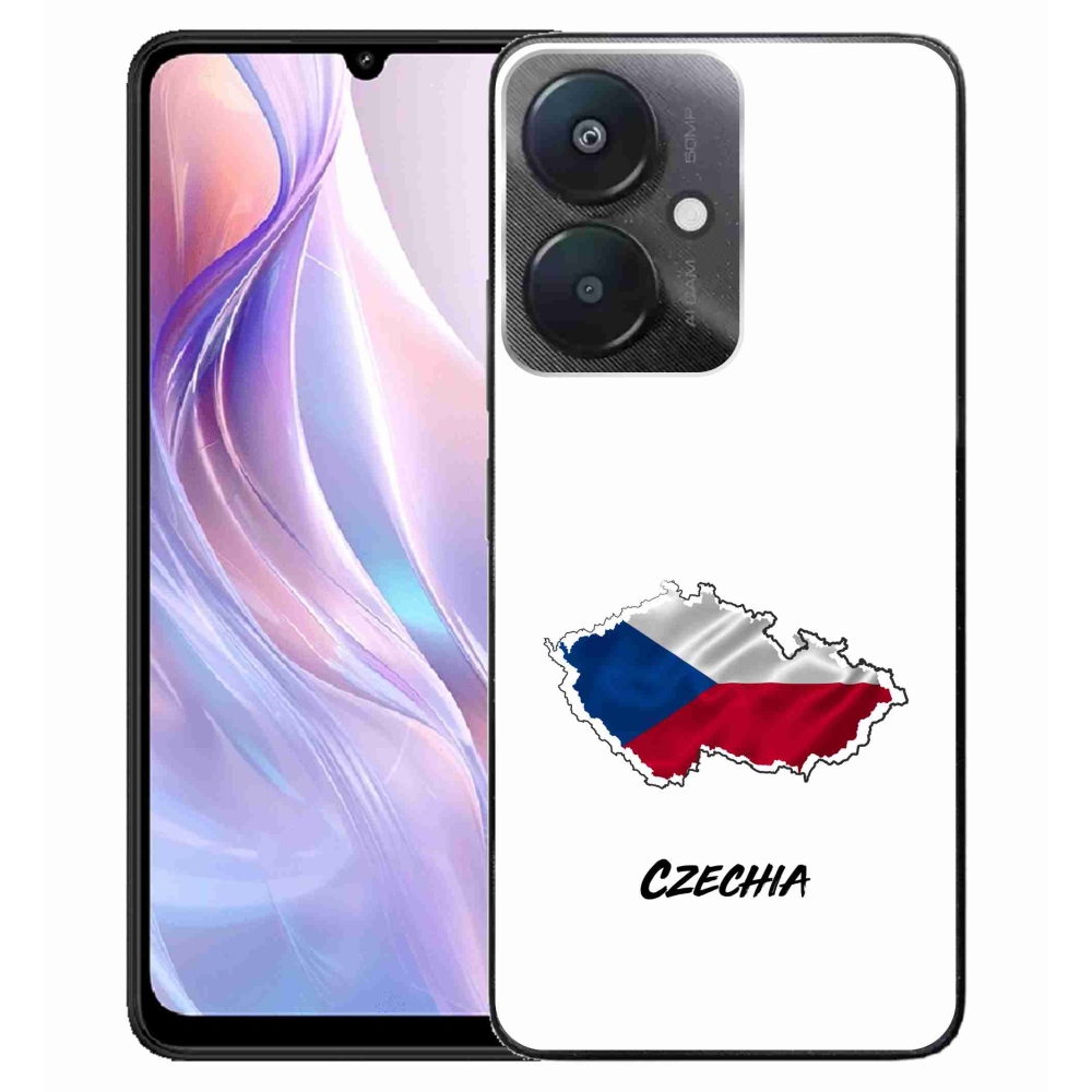 Gélový kryt mmCase na Xiaomi Redmi 13C 5G - Czechia biele pozadie