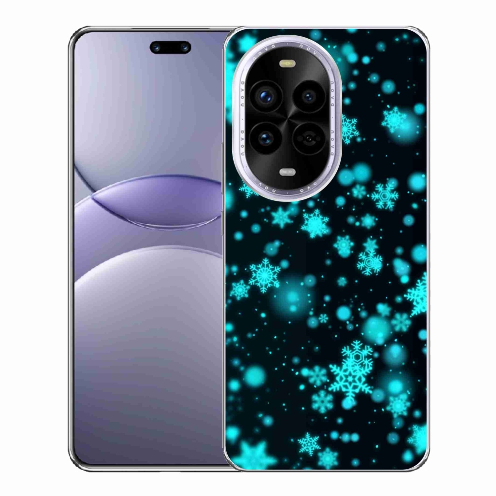 Gélový kryt mmCase na Huawei Nova 13 Pro 5G - snehové vločky 1