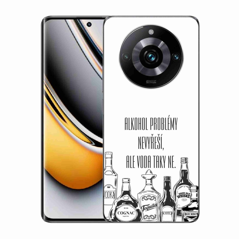 Gélový kryt mmCase na Realme 11 Pro/11 Pro+ - vtipný text biele pozadie