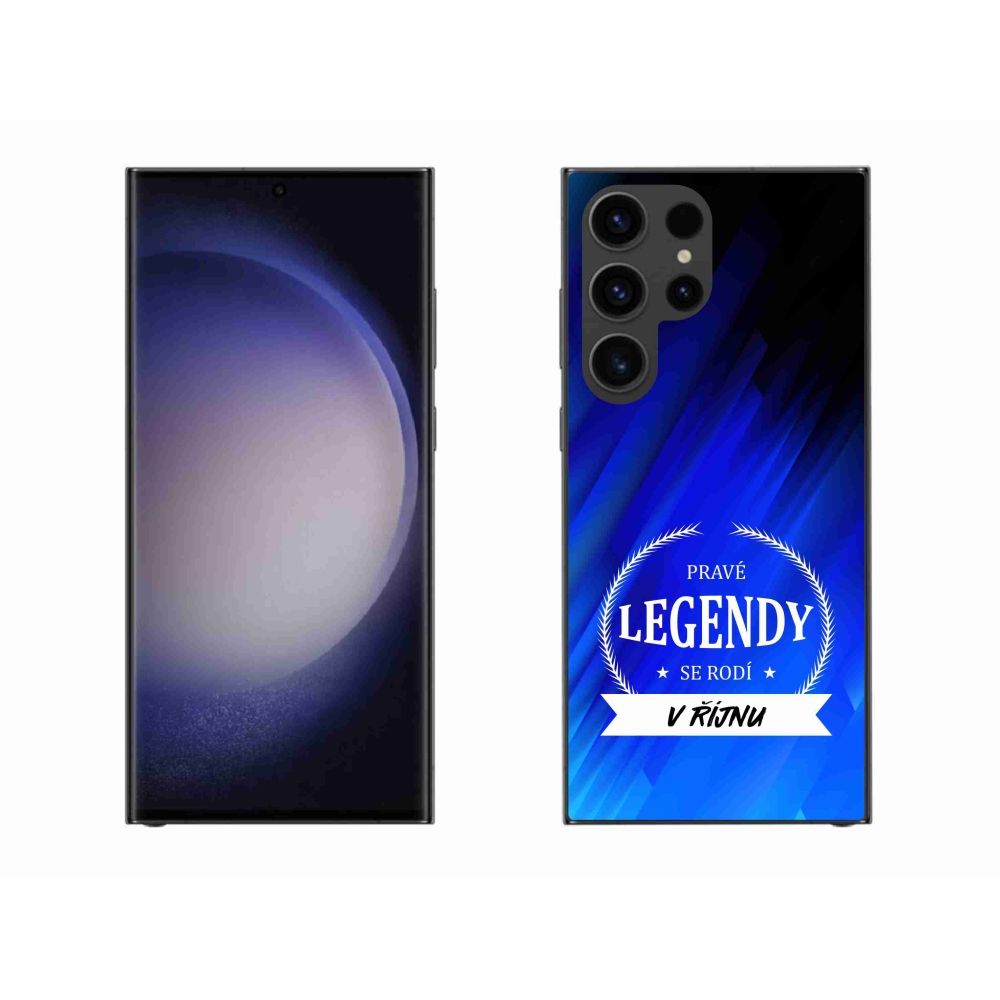 Gélový kryt mmCase na Samsung Galaxy S23 Ultra 5G - legendy v októbri modré pozadí