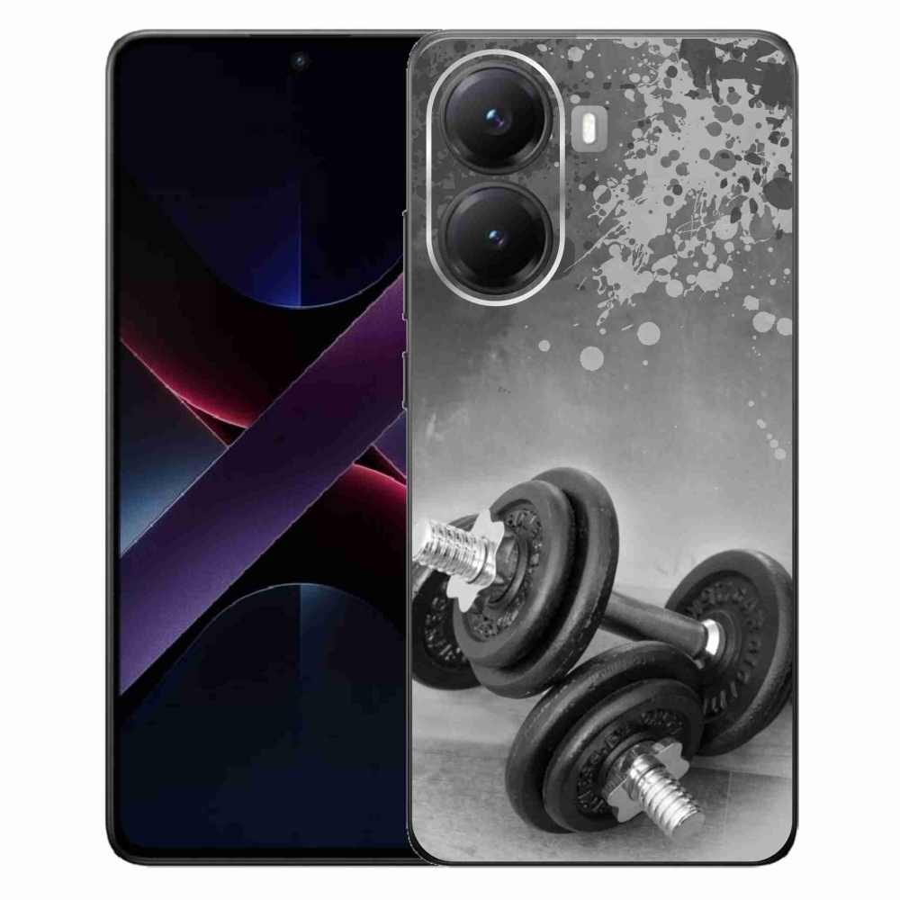 Gélový kryt mmCase na Xiaomi Poco X7 Pro 5G - činky 1