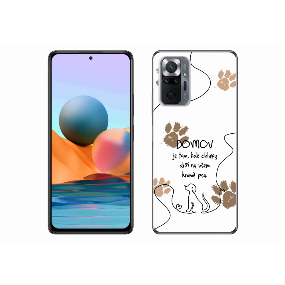 Gélový kryt mmCase na Xiaomi Redmi Note 10 Pro - psí motív biele pozadie
