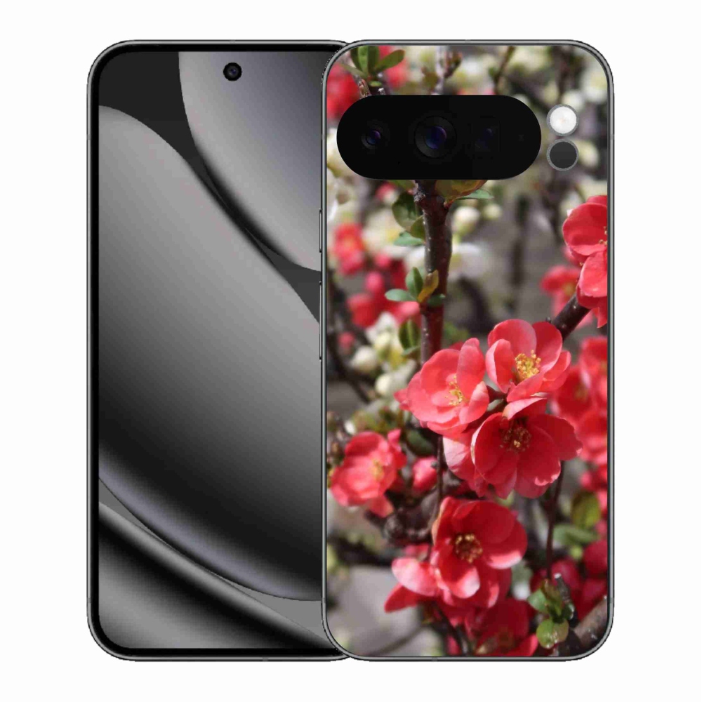 Gélový kryt mmCase na Google Pixel 10 Pro XL - červené kvety