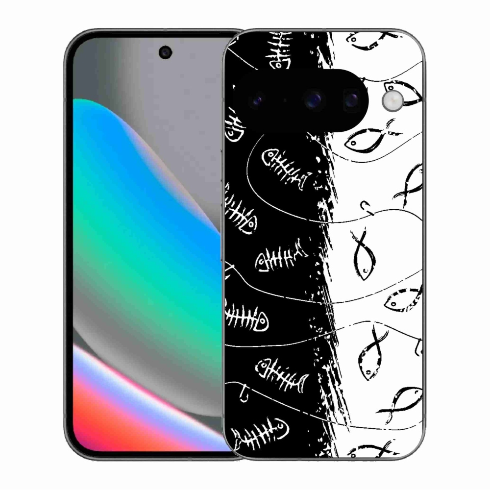 Gélový kryt mmCase na Google Pixel 10 - kostry a rybky