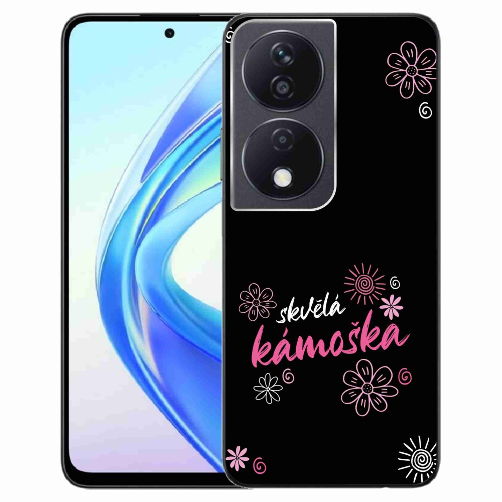 Gélový kryt mmCase na Honor X7b/Honor 90 Smart - skvelá kamoška čierne pozadie