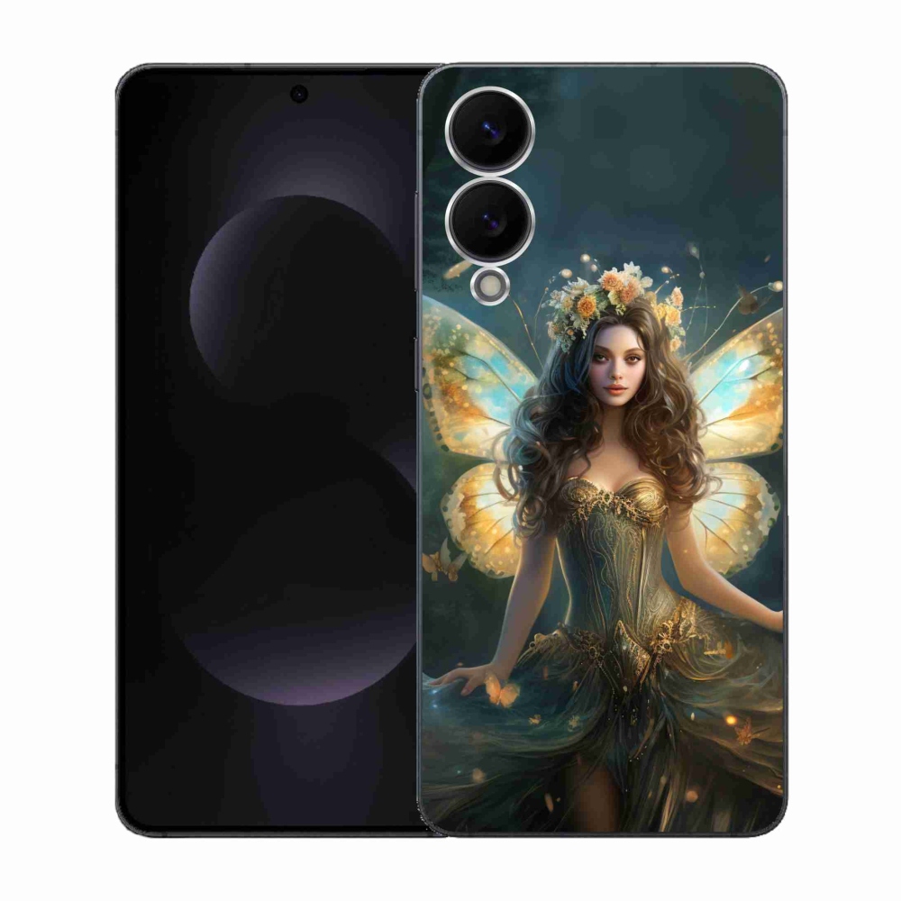 Gélový kryt mmCase na Samsung Galaxy S25 Edge - motýlia žena