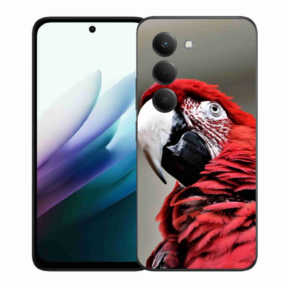Gélový kryt mmCase na Xiaomi Redmi 15 4G/5G (171mm) - papagáj ara červený